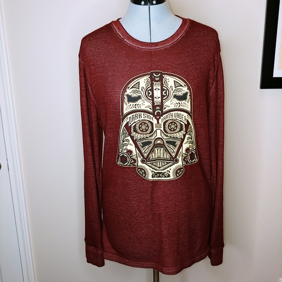 Fifth Sun Star Wars Darkside Darth Vader sugar skull long sleeve EUC - Picture 8 of 8